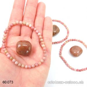 1 Bracelet Rhodonite et 1 pierre GRATUITE