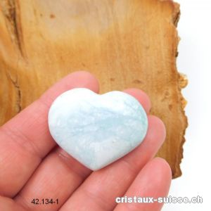 Coeur Turquoise - Dickite de Madagascar 3,7 x 3 cm. Pièce unique