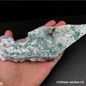 Améthyste - Prasiolite cristalline du Brésil 18 cm. Pièce unique 123 grammes