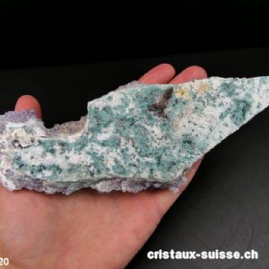 Améthyste - Prasiolite cristalline du Brésil 18 cm. Pièce unique 123 grammes