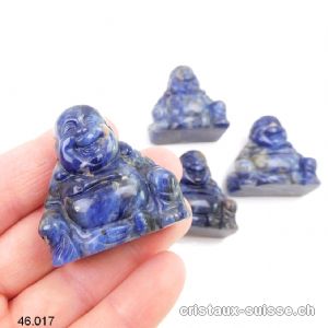 Bouddha Sodalite 3,5 à 4 cm. Bouddha Médecine