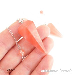 Pendule Quartz pastèque facetté 3,5 cm. Offre Spéciale