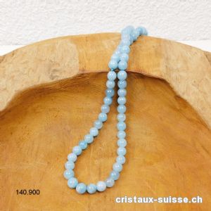 Rang Jade Serpentine bleu 6 - 6,5 mm / 38 cm, env. 62 boules