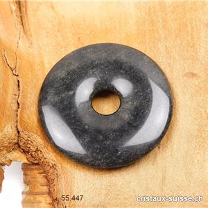 Obsidienne dorée-noire-argentée, donut 5 cm