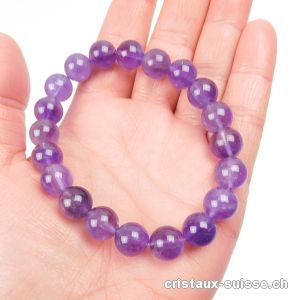 Bracelet Améthyste 10 mm / 20 cm