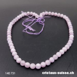 Rang Kunzite 7-7,5 mm / 39 cm, env. 54 boules