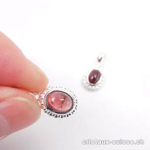 Pendentif Tourmaline rose - Rubellite en argent 925