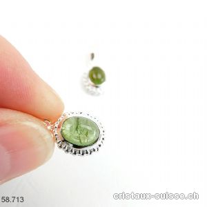 Pendentif Tourmaline verte - Verdélite en argent 925