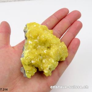 Soufre de Sicile et aragonite. Pièce unique 99 grammes