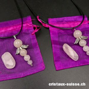 Set Ange de l'amour - Quartz rose. Offre Spéciale