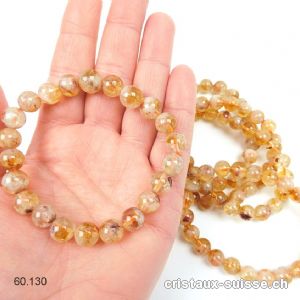 Bracelet Citrine 8-10 mm / 19,5 cm