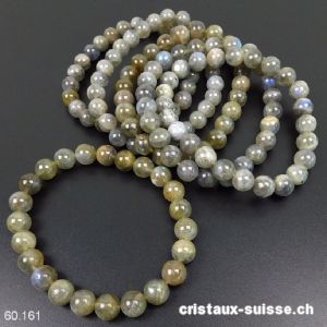 Bracelet Labradorite 7,5 - 8  mm / 19,5 - 20 cm