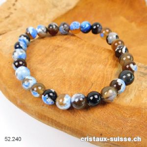 Bracelet Agate - EARTH 8 mm / 21 cm