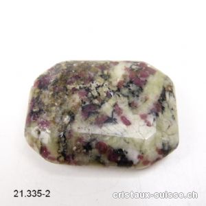 Eudialyte claire, pierre anti-stress à pans coupés 3,5 - 4 x 2,5 - 3 cm