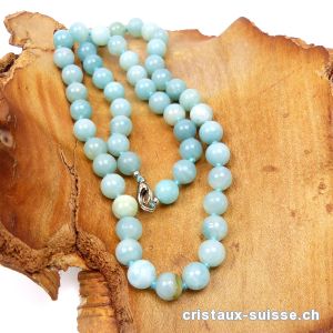 Collier Amazonite noué 8 mm / 50 cm. Offre Spéciale