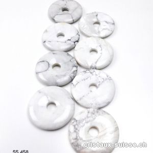 Magnésite - Howlite Donut 4 cm