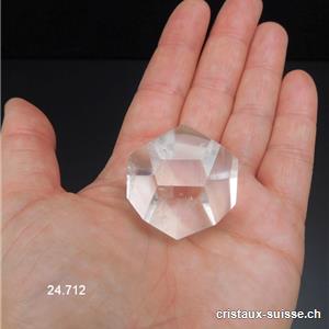 Dodécaèdre Cristal de Roche 2,9 cm. Pièce unique 42 grammes