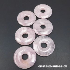 Quartz rose, donut 3 cm