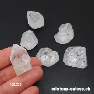 Apophyllite cristal, H. 2 à 2,5 cm / 9 à 11 grammes