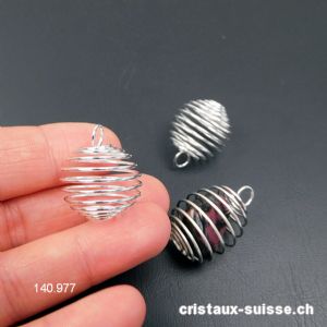 1 Spirale en métal pour pierre 2 à 3 cm. Taille M