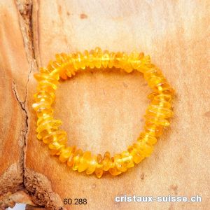 Bracelet pour Enfant en Ambre clair, élastique 13 cm