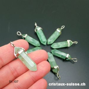 Pendentif Fluorite verte 3 cm. OFFRE SPECIALE