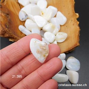 Opale des Andes blanche avec inclusions naturelles 1,2 - 1,5 cm. Taille XS
