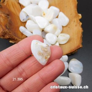 Opale des Andes blanche avec inclusions naturelles 1,2 - 1,5 cm. Taille XS