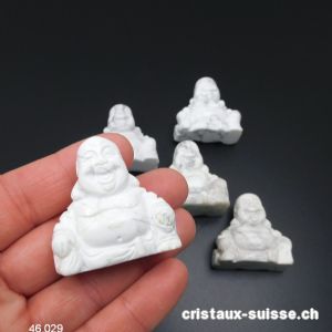 Bouddha Magnésite - Howlite 3,7 x 3,7 cm