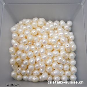 Perle d'eau douce blanc-crème 5 - 7 mm. OFFRE SPECIALE