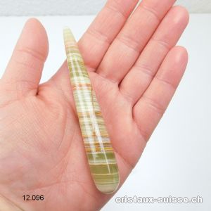 Bâton Onyx vert marbré env. 10 cm