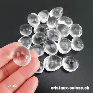 Cristal de roche 2 - 2,5 cm / 9 à 12 grammes. Taille M. Qualité A