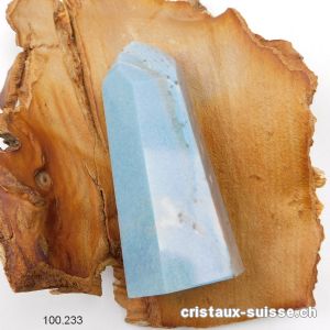 Quartz bleu avec Troïlite, Obélisque 10 cm. Pièce unique 235 grammes