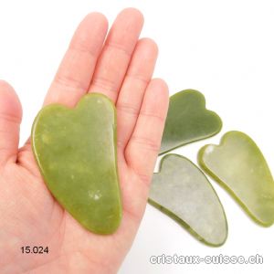 Aile d'ange de Massage Jade Serpentine 7 cm. OFFRE SPECIALE