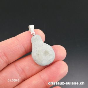 Pendentif Fairy stone COMMENCEMENT DE LA VIE avec boucle argent 925. Pièce unique