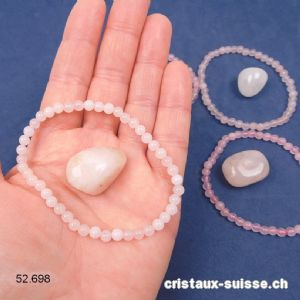 1 Bracelet Quartz rose et 1 pierre GRATUITE