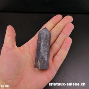 Anthophyllite Obélisque pointe semi-polie. Pièce unique 7,1 cm