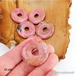 Rhodonite rose, Donut 3 cm