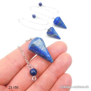 Pendule Lapis-Lazuli facetté, petit 2,5 cm. Offre Spéciale