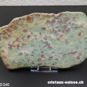 Plaque Rubis - Fuchsite 14,5 cm. Pièce unique