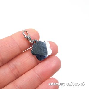 Charm Patte d'animal BLEU 1,6 cm, en métal avec fermoir