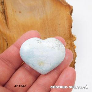 Coeur Turquoise - Dickite de Madagascar 3,7 x 3 cm. Pièce unique