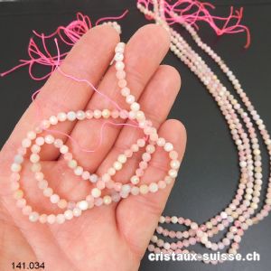Rang Morganite et Béryl FACETTÉ 3,5 mm / 39 cm