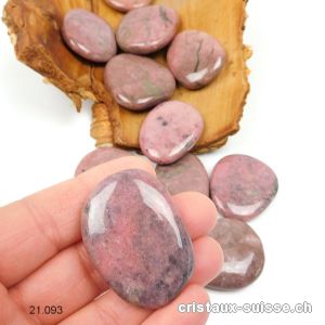 Rhodonite 4 cm, plate. Taille L - XL