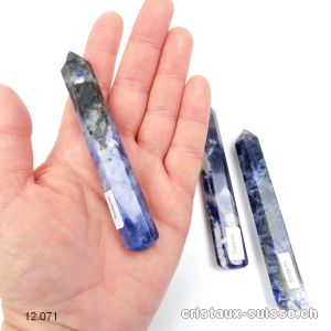 Bâton de massage Sodalite 9,5 - 10 cm, hexagonal