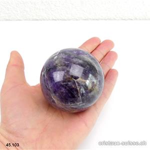 Boule Améthyste - Quartz Ø 6,1 cm. Pièce unique 320 grammes