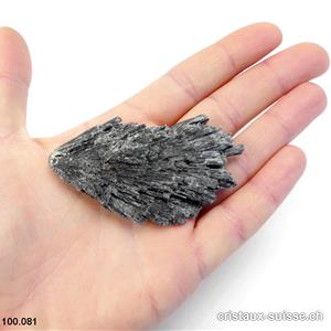 Cyanite noire - Balais de Sorcière. Long. 6,8 cm. Pièce unique