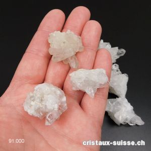 Cristal de Roche, petite druse du Tyrol 2,5 - 3 cm. Offre Spéciale