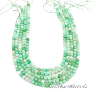 Rang Chrysoprase 6,5 mm / 39 cm, env. 62 boules. Offre Spéciale