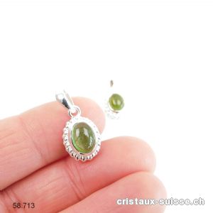 Pendentif Tourmaline verte - Verdélite en argent 925